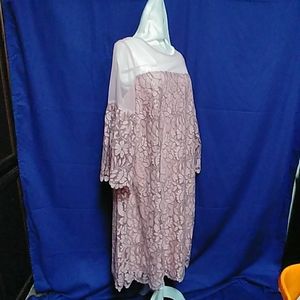 Roaman's mauve floral lace Special Occasion Dress